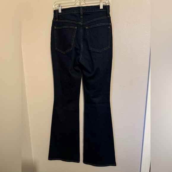 Madewell Skinny Flare Jeans in Rinse Wash, size 26,) - Picture 6 of 9